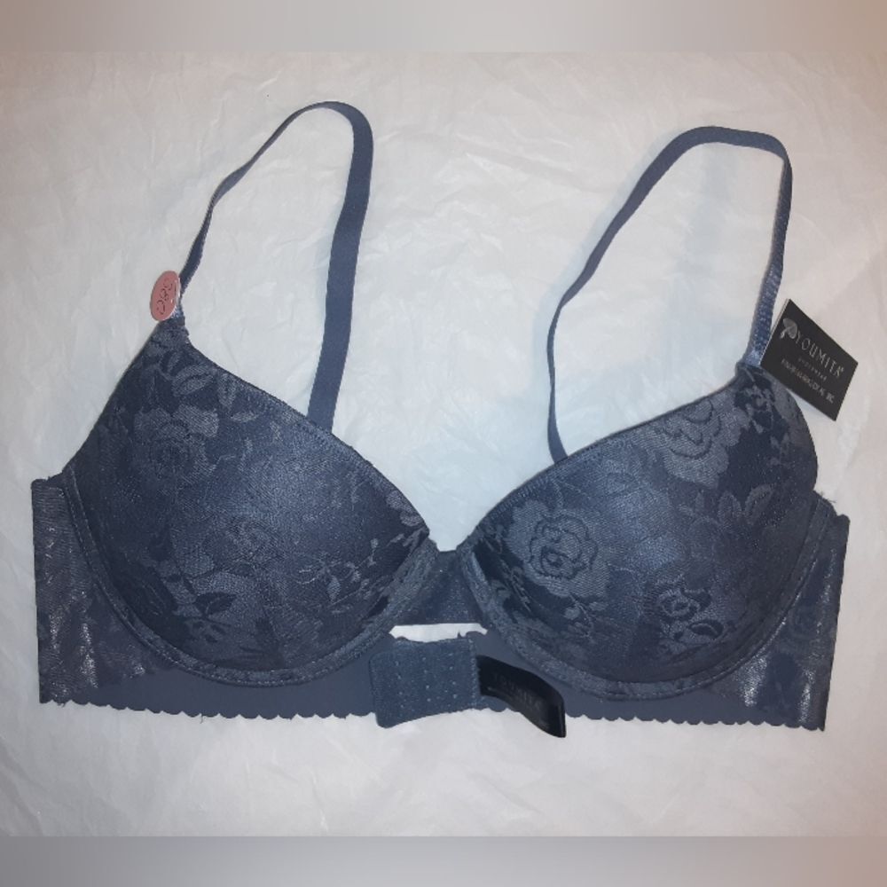 Youmita India Ink Underwire Light Padded Lace Demi 38C Bra